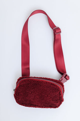 Keeping Up Sherpa Side Bag in Wine-OS-[option4]-[option5]-[option6]-[option7]-[option8]-Womens-Clothing-Shop