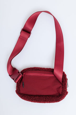 Keeping Up Sherpa Side Bag in Wine-OS-[option4]-[option5]-[option6]-[option7]-[option8]-Womens-Clothing-Shop