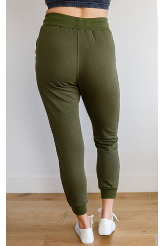 Kick Back Distressed Joggers in Olive-[option4]-[option5]-[option6]-[option7]-[option8]-Womens-Clothing-Shop
