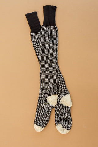 Knitted Lounge Socks In Black-OS-[option4]-[option5]-[option6]-[option7]-[option8]-Womens-Clothing-Shop