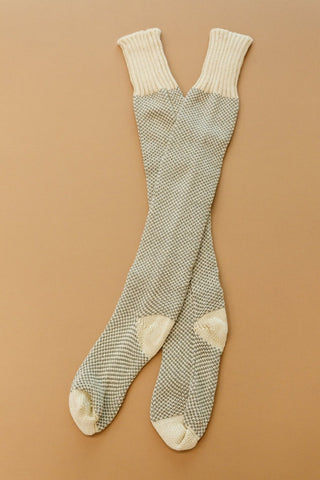 Knitted Lounge Socks In Oatmeal-OS-[option4]-[option5]-[option6]-[option7]-[option8]-Womens-Clothing-Shop