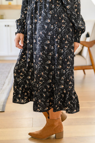Larissa Long Sleeve Ruffle Hem Dress-[option4]-[option5]-[option6]-[option7]-[option8]-Womens-Clothing-Shop
