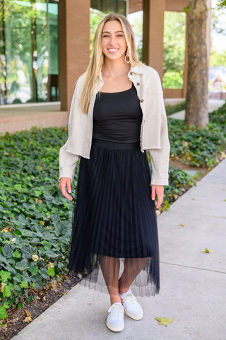 Leanna Tulle Skirt In Black-[option4]-[option5]-[option6]-[option7]-[option8]-Womens-Clothing-Shop