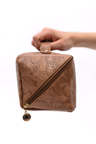 Life In Luxury Large Capacity Cosmetic Bag in Tan-OS-[option4]-[option5]-[option6]-[option7]-[option8]-Womens-Clothing-Shop