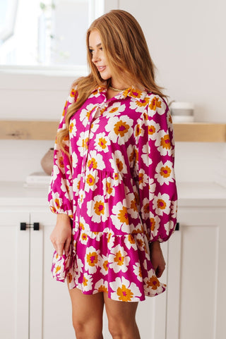 Magnificently Mod Floral Shirt Dress-[option4]-[option5]-[option6]-[option7]-[option8]-Womens-Clothing-Shop