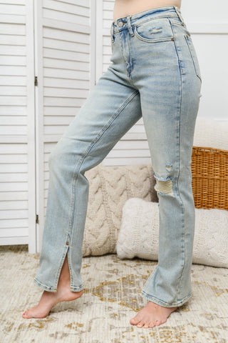 Meadow High Rise Straight Fit Destroyed Jeans-[option4]-[option5]-[option6]-[option7]-[option8]-Womens-Clothing-Shop