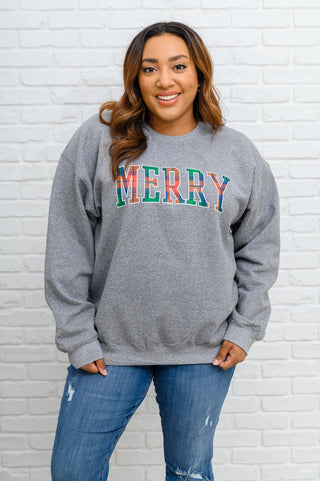 Merry As Can Be Sweatshirt In Gray-[option4]-[option5]-[option6]-[option7]-[option8]-Womens-Clothing-Shop