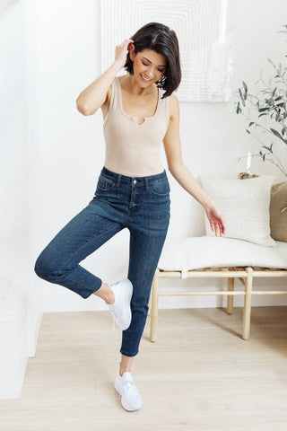 Mid-Rise Relaxed Fit Mineral Wash Jeans-[option4]-[option5]-[option6]-[option7]-[option8]-Womens-Clothing-Shop