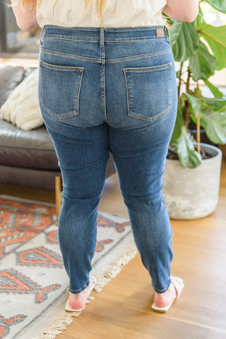 Judy Blue Mid-Rise Skinny Jeans-[option4]-[option5]-[option6]-[option7]-[option8]-Womens-Clothing-Shop