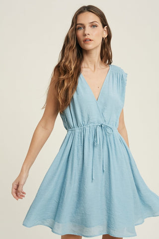 Misty Blue Mini Dress-[option4]-[option5]-[option6]-[option7]-[option8]-Womens-Clothing-Shop
