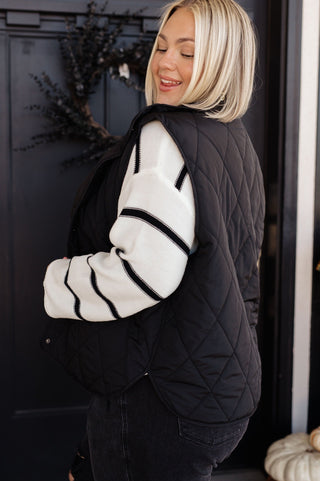 Neither Here Nor There Puffer Vest in Black-[option4]-[option5]-[option6]-[option7]-[option8]-Womens-Clothing-Shop