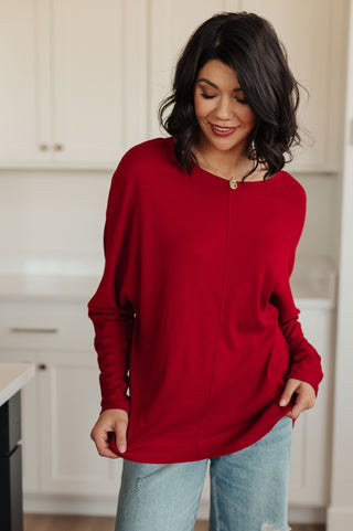 Never Too Confident Long Sleeve Top-[option4]-[option5]-[option6]-[option7]-[option8]-Womens-Clothing-Shop