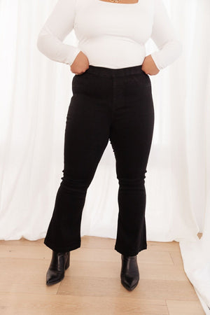 Next Level Black Flare Jeans-[option4]-[option5]-[option6]-[option7]-[option8]-Womens-Clothing-Shop