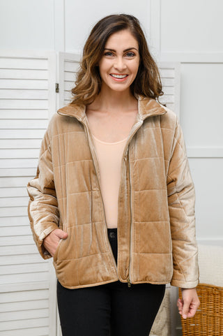 Nights On Broadway Jacket in Taupe-[option4]-[option5]-[option6]-[option7]-[option8]-Womens-Clothing-Shop