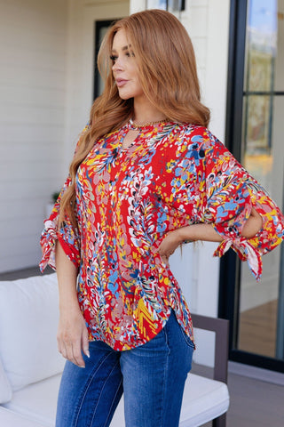 Not So Silly Keyhole Neckline Blouse-[option4]-[option5]-[option6]-[option7]-[option8]-Womens-Clothing-Shop