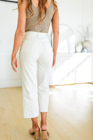 Not Too Salty High Rise Wide Leg Cropped Jeans-[option4]-[option5]-[option6]-[option7]-[option8]-Womens-Clothing-Shop