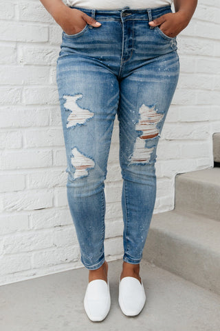 Ocean Side Distressed Skinny Jeans-[option4]-[option5]-[option6]-[option7]-[option8]-Womens-Clothing-Shop