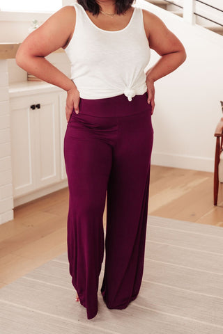 On The Move Knit Pants in Wine-[option4]-[option5]-[option6]-[option7]-[option8]-Womens-Clothing-Shop