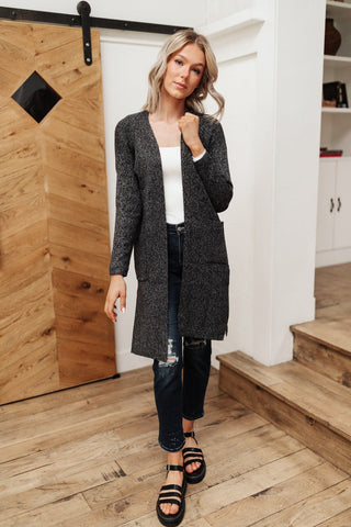 One Of The Girls Cardi In Charcoal-[option4]-[option5]-[option6]-[option7]-[option8]-Womens-Clothing-Shop