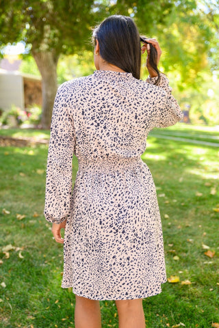 Ophelia Animal Print Shirred Waist Dress-[option4]-[option5]-[option6]-[option7]-[option8]-Womens-Clothing-Shop