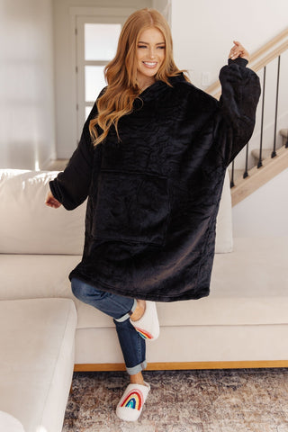 Oversized Velour Blanket Hoodie in Black-OS-[option4]-[option5]-[option6]-[option7]-[option8]-Womens-Clothing-Shop