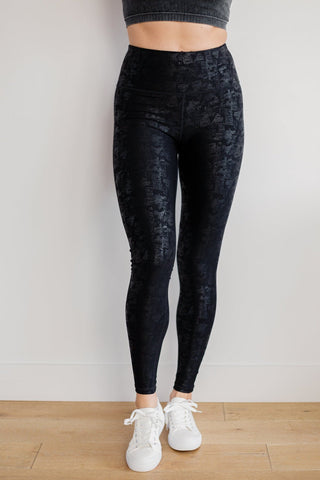 Perfect Fit Black Foil Leggings-[option4]-[option5]-[option6]-[option7]-[option8]-Womens-Clothing-Shop