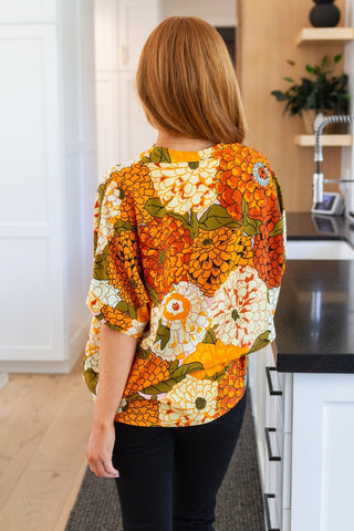 Picking Blooms Blouse in Amber Mix-[option4]-[option5]-[option6]-[option7]-[option8]-Womens-Clothing-Shop
