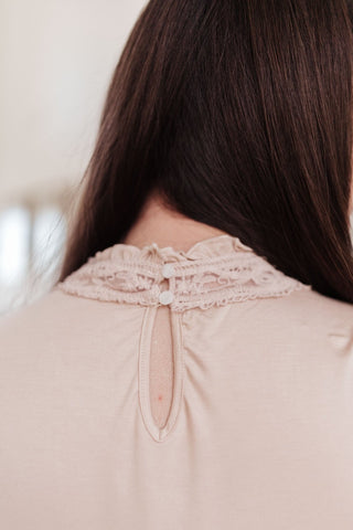 Picture This Lace Accent Top In Blush-[option4]-[option5]-[option6]-[option7]-[option8]-Womens-Clothing-Shop