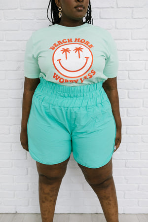 Potential Energy Shorts in Mint-[option4]-[option5]-[option6]-[option7]-[option8]-Womens-Clothing-Shop