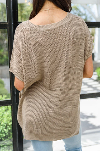 Pure Bliss Knit Top In Taupe-[option4]-[option5]-[option6]-[option7]-[option8]-Womens-Clothing-Shop