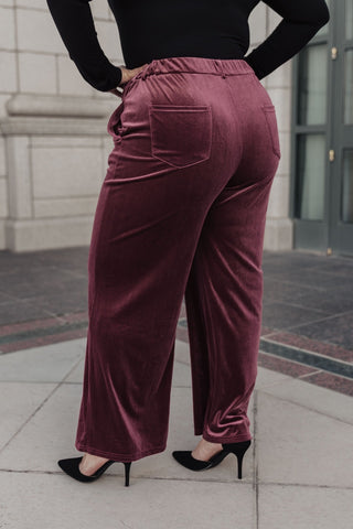 High Society Velvet Wide Leg Trousers-[option4]-[option5]-[option6]-[option7]-[option8]-Womens-Clothing-Shop