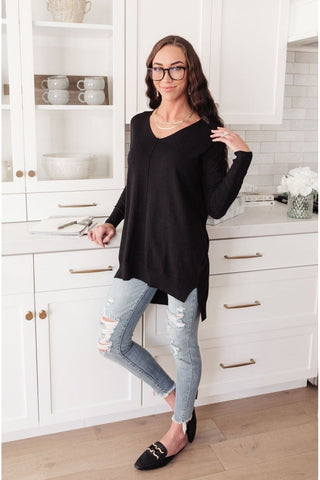 Red Carpet Tunic Top In Black-[option4]-[option5]-[option6]-[option7]-[option8]-Womens-Clothing-Shop