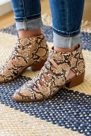 Sadie Ankle Boots In Snakeskin-[option4]-[option5]-[option6]-[option7]-[option8]-Womens-Clothing-Shop