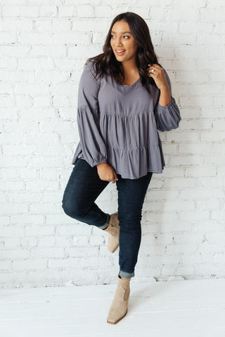 Sassy Swing Top in Charcoal-[option4]-[option5]-[option6]-[option7]-[option8]-Womens-Clothing-Shop
