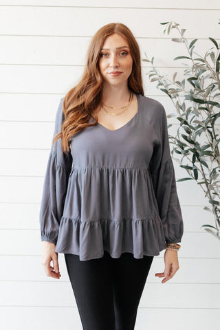 Sassy Swing Top in Charcoal-[option4]-[option5]-[option6]-[option7]-[option8]-Womens-Clothing-Shop