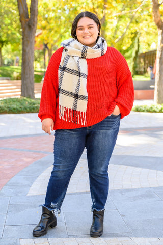 Seasonal Shift Long Sleeve Knit Sweater In Red-[option4]-[option5]-[option6]-[option7]-[option8]-Womens-Clothing-Shop