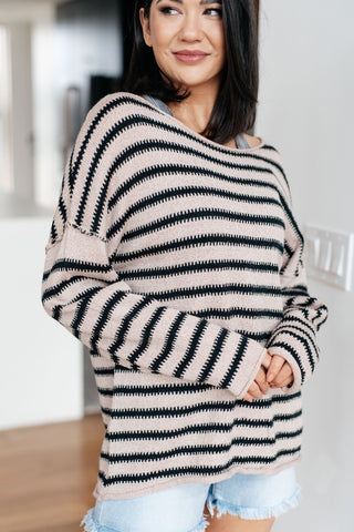 Self Assured Striped Sweater-[option4]-[option5]-[option6]-[option7]-[option8]-Womens-Clothing-Shop
