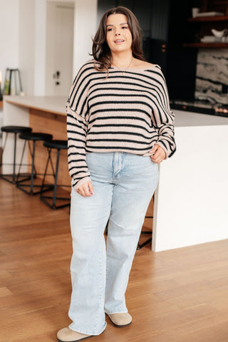 Self Assured Striped Sweater-[option4]-[option5]-[option6]-[option7]-[option8]-Womens-Clothing-Shop