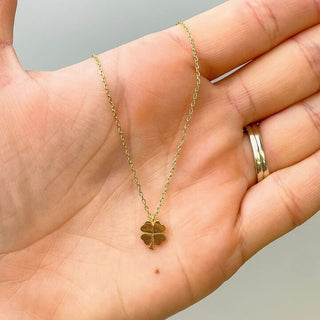 PREORDER: Shamrock Gold-Dipped Pendant Necklace-One Size-[option4]-[option5]-[option6]-[option7]-[option8]-Womens-Clothing-Shop