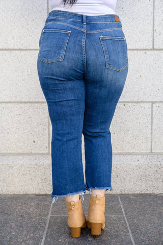 Sharpay Bootcut Stepped Hem Jeans-[option4]-[option5]-[option6]-[option7]-[option8]-Womens-Clothing-Shop