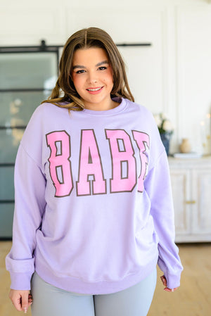 She's a Babe Sweatshirt-[option4]-[option5]-[option6]-[option7]-[option8]-Womens-Clothing-Shop