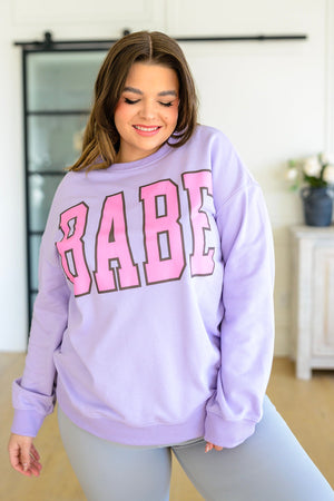She's a Babe Sweatshirt-[option4]-[option5]-[option6]-[option7]-[option8]-Womens-Clothing-Shop