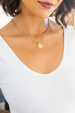 Simple Sunflower Pendent Necklace-OS-[option4]-[option5]-[option6]-[option7]-[option8]-Womens-Clothing-Shop