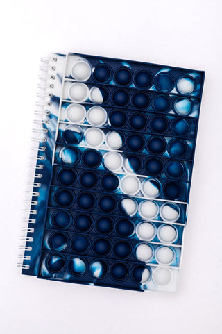 Spiral Writing Notebook in Blue Marble-OS-[option4]-[option5]-[option6]-[option7]-[option8]-Womens-Clothing-Shop