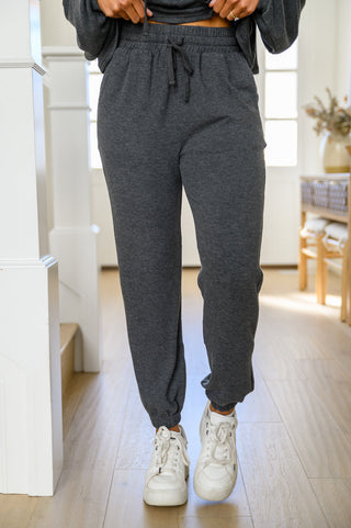 Stay Right Here Soft Knit Joggers In Charcoal-[option4]-[option5]-[option6]-[option7]-[option8]-Womens-Clothing-Shop