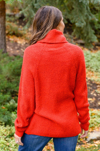 Steady Pace Roll Neck Sweater In Red-[option4]-[option5]-[option6]-[option7]-[option8]-Womens-Clothing-Shop