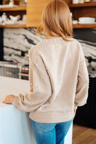 String Me Along Pearl Accent Sweater-[option4]-[option5]-[option6]-[option7]-[option8]-Womens-Clothing-Shop