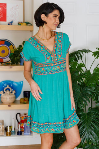 Sunrise In Morocco Embroidered Dress-[option4]-[option5]-[option6]-[option7]-[option8]-Womens-Clothing-Shop