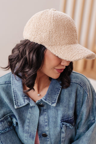 Lyla Sherpa Ball Cap in Khaki-OS-[option4]-[option5]-[option6]-[option7]-[option8]-Womens-Clothing-Shop