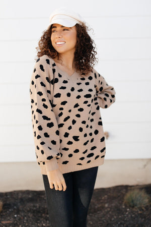 Sariah Spotted Sweater-[option4]-[option5]-[option6]-[option7]-[option8]-Womens-Clothing-Shop